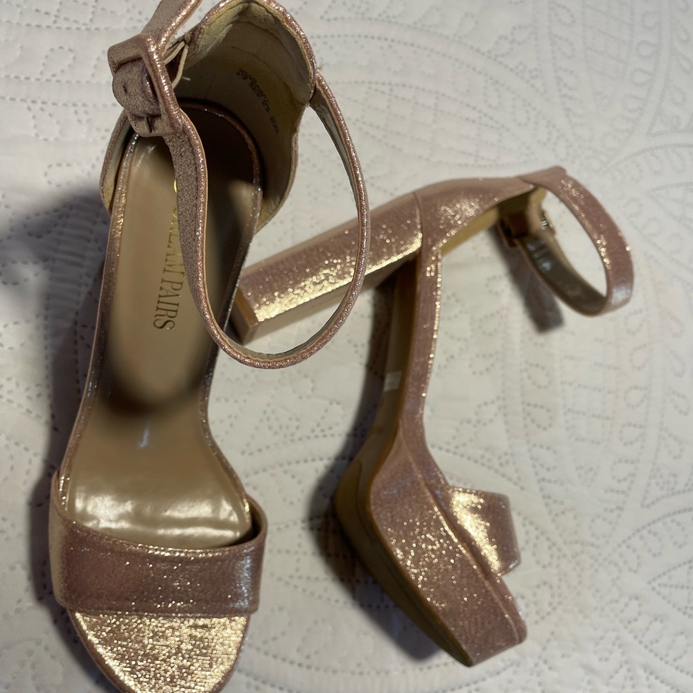 Open Toe Chunky Platform Heels